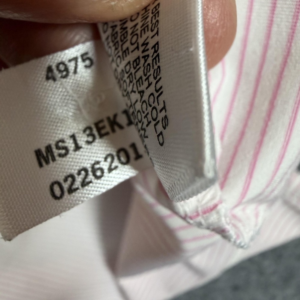 Peter Millar Polo Shirt Mens XL Pink Striped Summer Comfort Cowboys Golf Club - Picture 6 of 9